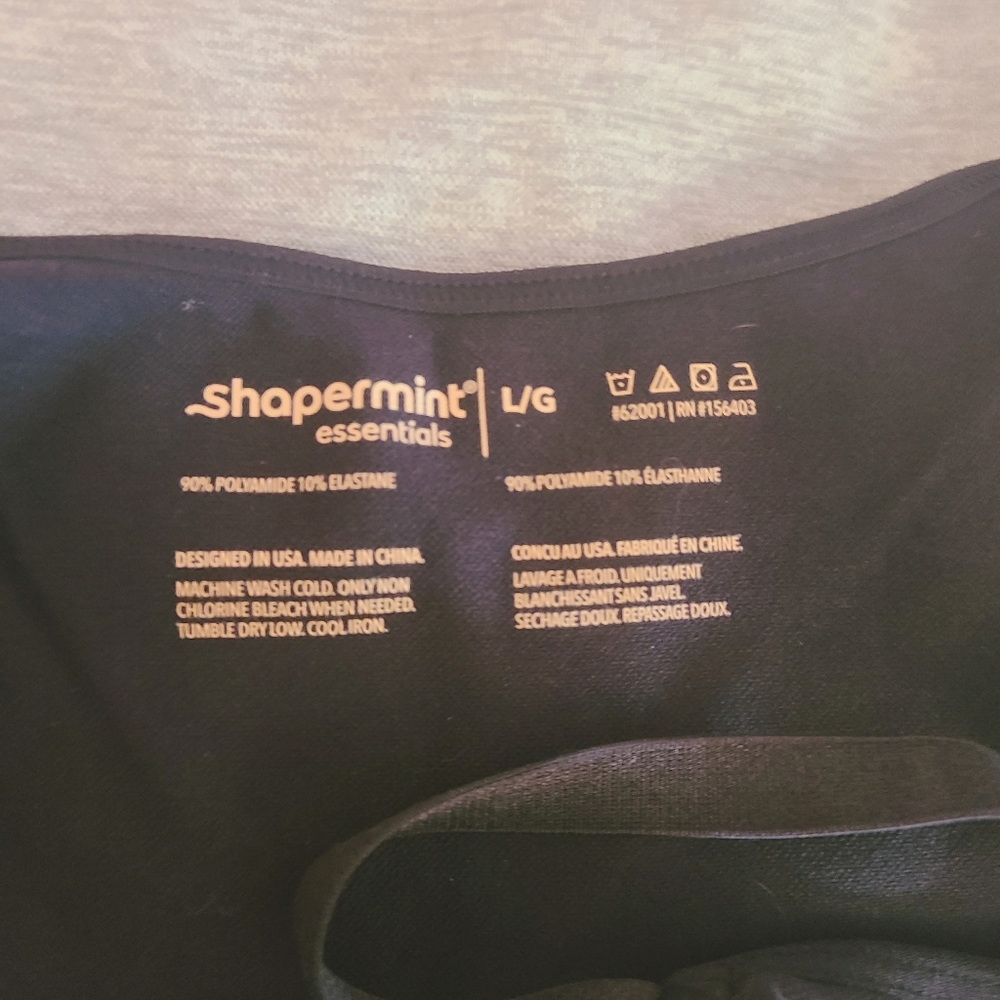 Bundle Of 2 Shapermint Essentials Shaping Camisoles, Sz L, Black/Gray - Picture 3 of 6
